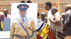 The funeral service for Police Inspector Walter Nyankieya