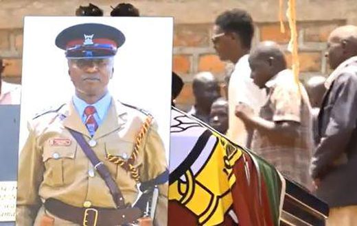 The funeral service for Police Inspector Walter Nyankieya