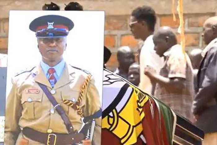 The funeral service for Police Inspector Walter Nyankieya