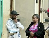 Rex Masai's parents Chrispin Odawa, and Gillian Munyao at City Mortuary