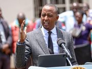 State House Spokeperson Hussein Mohamed speaking during a media briefing on March 22, 2023