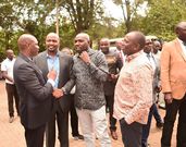 Politicians Ndindi Nyoro, and Moses Kuria are in attendance as Maryanne Mudavadi & hubby seal their union in a glamorous white wedding wedding on Saturday October 28, 2023 ( Photos ,oses Kuria on X)