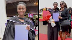Suzanna Owiyo celebrates daughter Nadia Ounga's as she graduates from Riara University