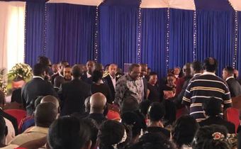 Uhuru attends King'ori Mwangi's funeral in Nyeri with DP Gachagua also expected
