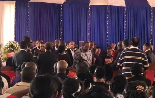 Uhuru attends King'ori Mwangi's funeral in Nyeri with DP Gachagua also expected