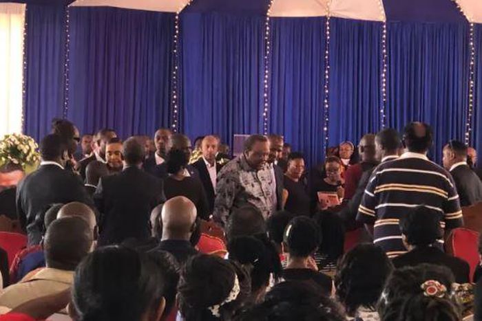 Uhuru attends King'ori Mwangi's funeral in Nyeri with DP Gachagua also expected