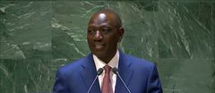 President William Ruto speaking at the United Nations General Assembly (UNGA), New York, USA.