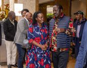 Senior Counsel Martha Karua with former Prime Minister Raila Odinga on August 31, 2022