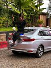 Food Content creator Sue Owino unveils her first car, a gift from her husband
