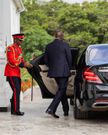 President William Ruto stepping into the Mercedes Benz S560 at State House, Nairobi