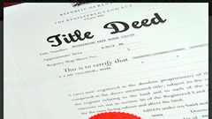 An image of a sample title deed