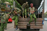 Police officers from Kenya’s General Service Unit get ready to disperse demonstrators protesting against police brutality in Nairobi in July 2020. Tony Karumba/AFP via Getty Images)