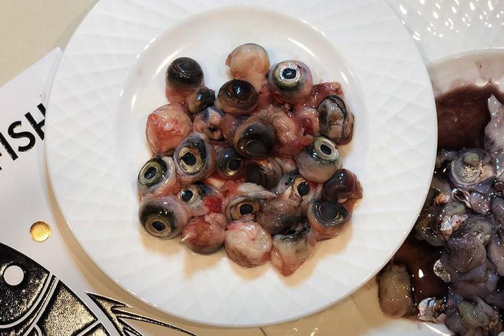 A plate of tilapia eyes