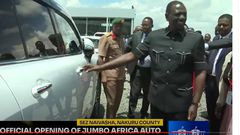 President William Ruto officially opened the Jumbo Africa Auto Auction in the Naivasha Special Economic Zone on April 24, 2024
