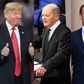 U.S. President Joe Biden, former President Donald Trump, German Chancellor Olaf Scholz and France President Emmanuel Macron