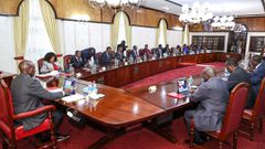 President William Ruto chairs a Cabinet meeting at State House on April 27, 2022