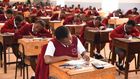 Learners writing KCSE exams