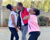 Abel Mutua, his wife Judy Nyawira and daughter Mumbua