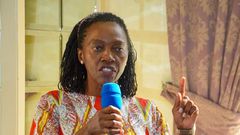 Martha Karua who was Azimio leader Raila Odinga's running mate in the August 2022 presidential elections
