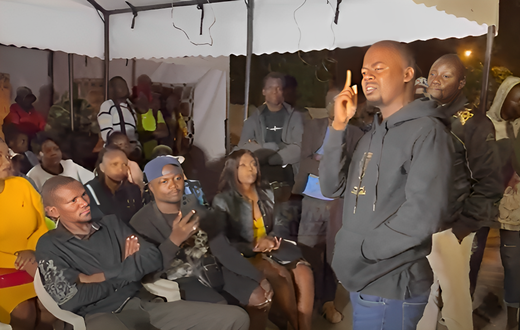 Mike wako, Sandra Dacha and other comedians who were present at Ochonjo's fundraising on Thursday 25