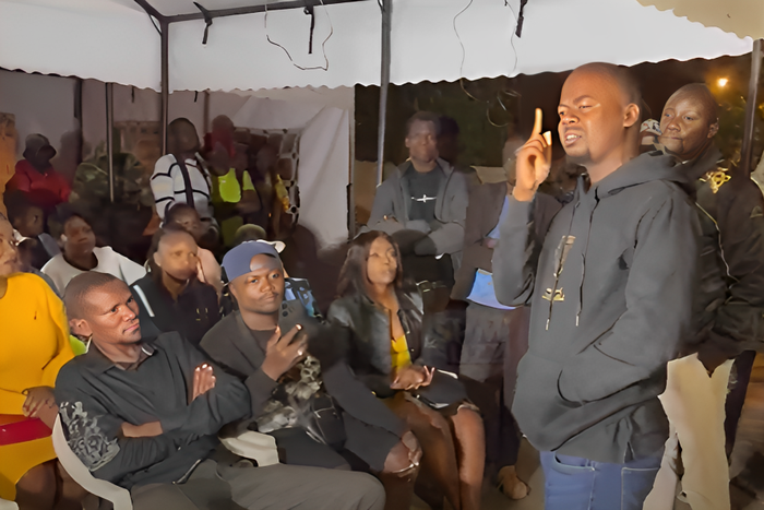 Mike wako, Sandra Dacha and other comedians who were present at Ochonjo's fundraising on Thursday 25