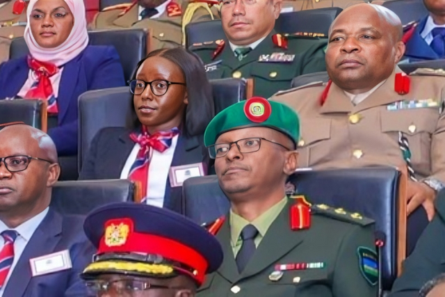 June Ruto at the National Defence College.