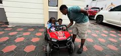 YouTuber Thee Pluto spending time with his daughters Sky and Zoey