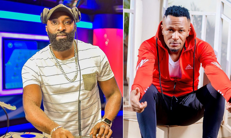 A collage of DJ Sadic and DJ Mo