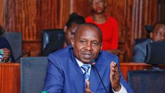 CS Kithure Kindiki appears before the Senate Committee on National Cohesion to give update on the ongoing security operation in the North Rift