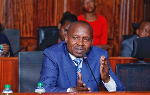 CS Kithure Kindiki appears before the Senate Committee on National Cohesion to give update on the ongoing security operation in the North Rift