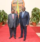 Francis Atwoli with President William Ruto at State House on December 1, 2022