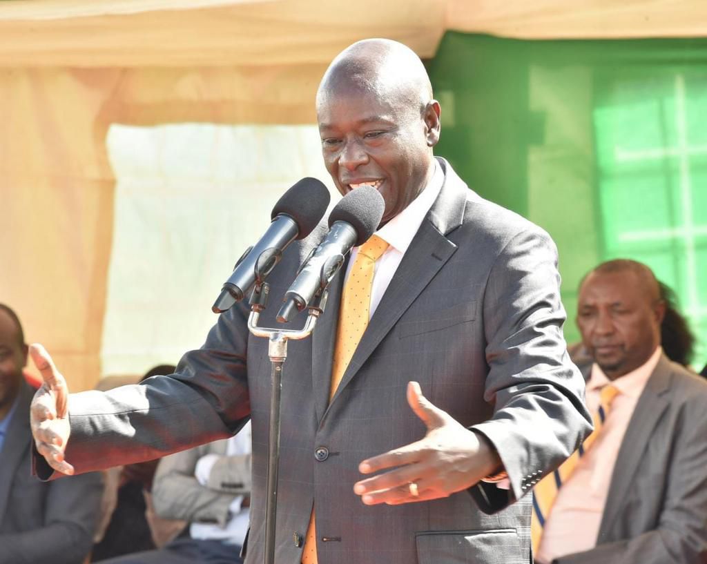 Deputy President Rigathi Gachagua speaking in Nyandarua county on Saturday, May 6, 2023