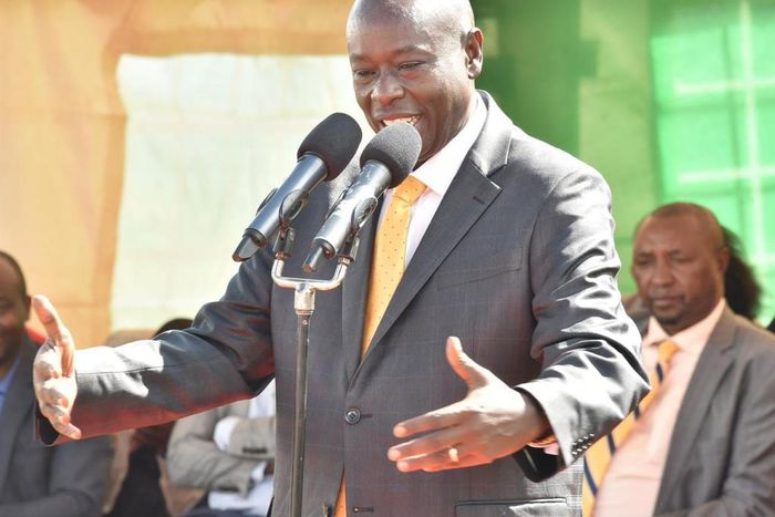 Deputy President Rigathi Gachagua speaking in Nyandarua county on Saturday, May 6, 2023