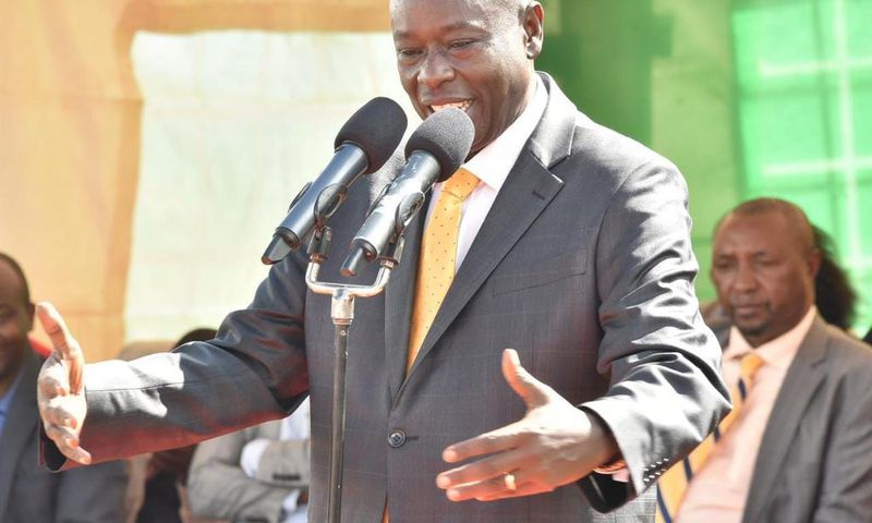 Deputy President Rigathi Gachagua speaking in Nyandarua county on Saturday, May 6, 2023