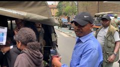 A police officer who was captured during the Finance Bill 2024 protests in Nairobi