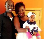 Jackie Matubia, her ex-husband Kennedy and their daughter Zari