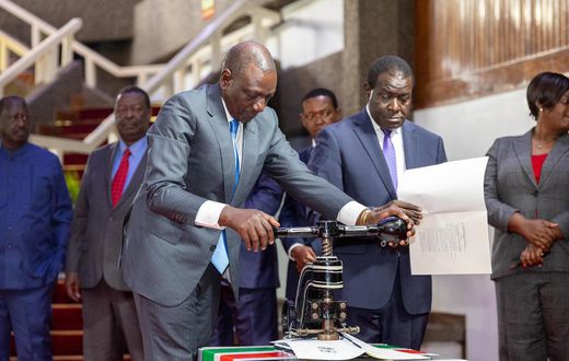 President William Ruto signs into law the Independent Electoral Boundaries Commission Bill 2024 in to law
