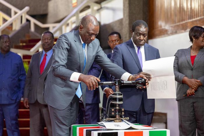 President William Ruto signs into law the Independent Electoral Boundaries Commission Bill 2024 in to law
