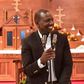 File image of President William Ruto at a past church service