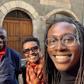 Col Dr Kizza Besigye (L) his wife Winnie Byanyima and son Anselm