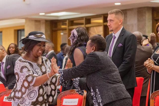 1st Lady Rachel Ruto & Rev Kathy Kiuna at Faith Evangelistic Ministries Church in Karen