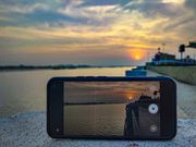 Taking photos with a phone