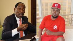 A collage of Dr Ezekiel Mutua and Nonini