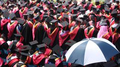 Students during a past graduation ceremony