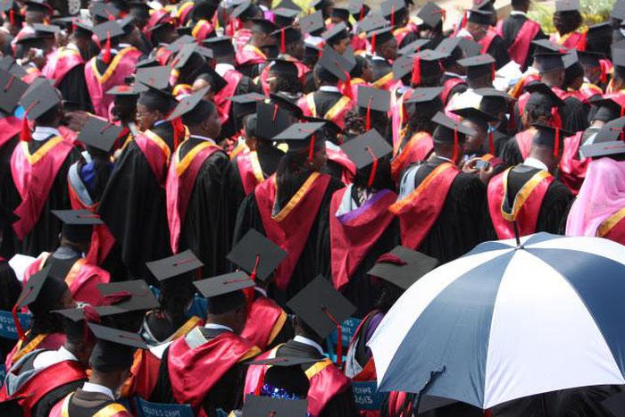 Students during a past graduation ceremony