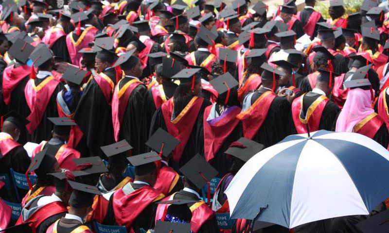 Students during a past graduation ceremony