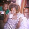 A tbt image of Kate Actress, Phil Director and Abel Mutua