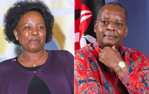 Former Kipipiri MP Amos Kimunya and his late wife, Lucy Wanjiru Muhinga