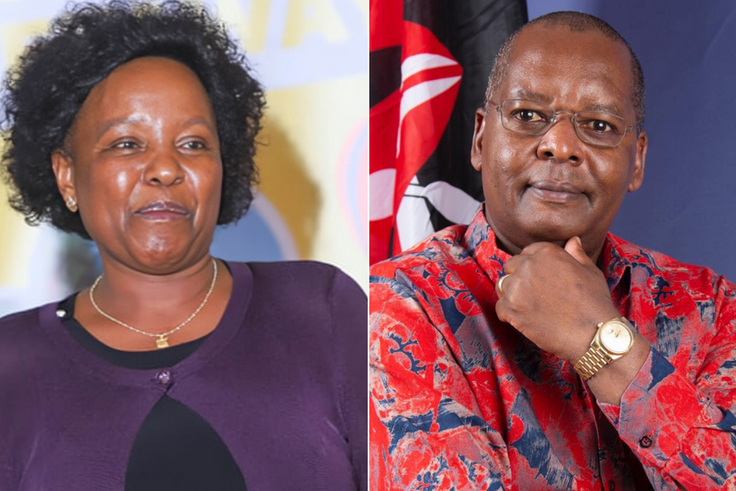 Former Kipipiri MP Amos Kimunya and his late wife, Lucy Wanjiru Muhinga