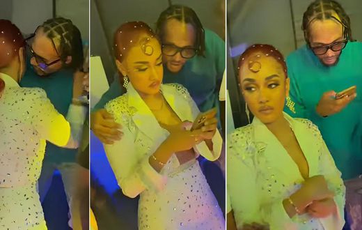 KRG The Don and Tanasha Donna at Zari's All White Party event in Uganda